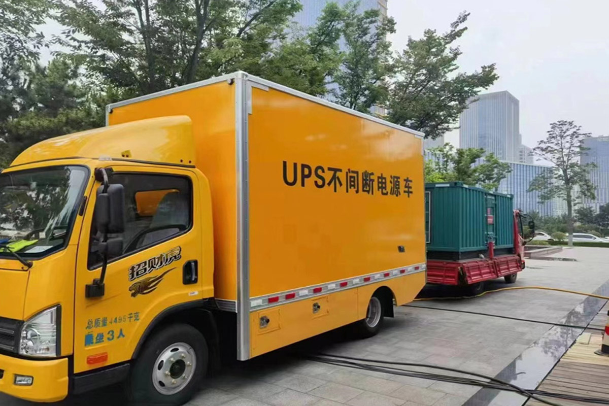 宿州发电机租赁施工现场