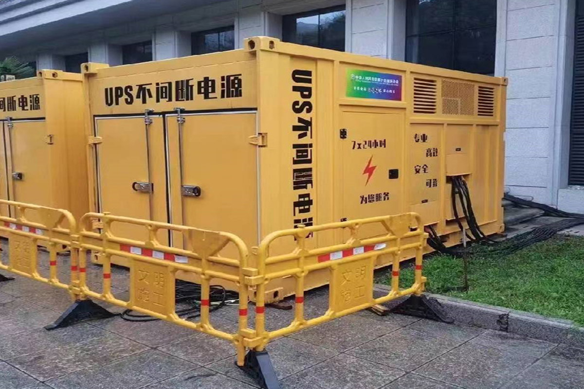 宿州发电机租赁施工现场